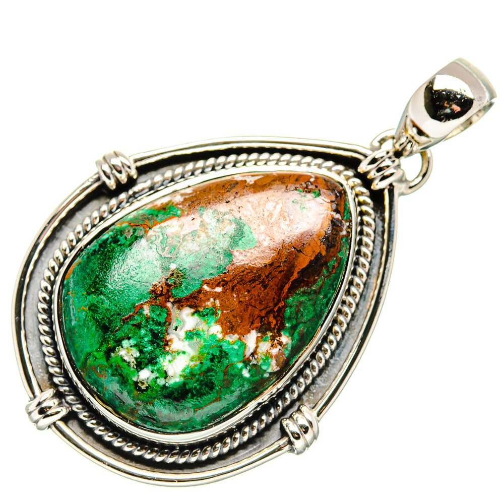 Chrysocolla Pendants handcrafted by Anasilvercos - PD36251 - Photo 2