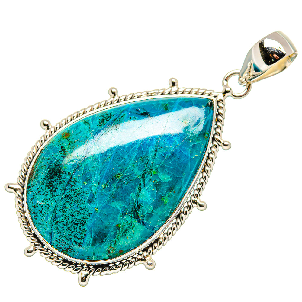Chrysocolla Pendants handcrafted by Anasilvercos - PD36254 - Photo 2