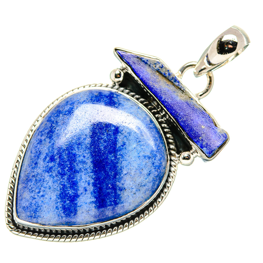 Sodalite, Lapis Lazuli Pendants handcrafted by Anasilvercos - PD36259 - Photo 2