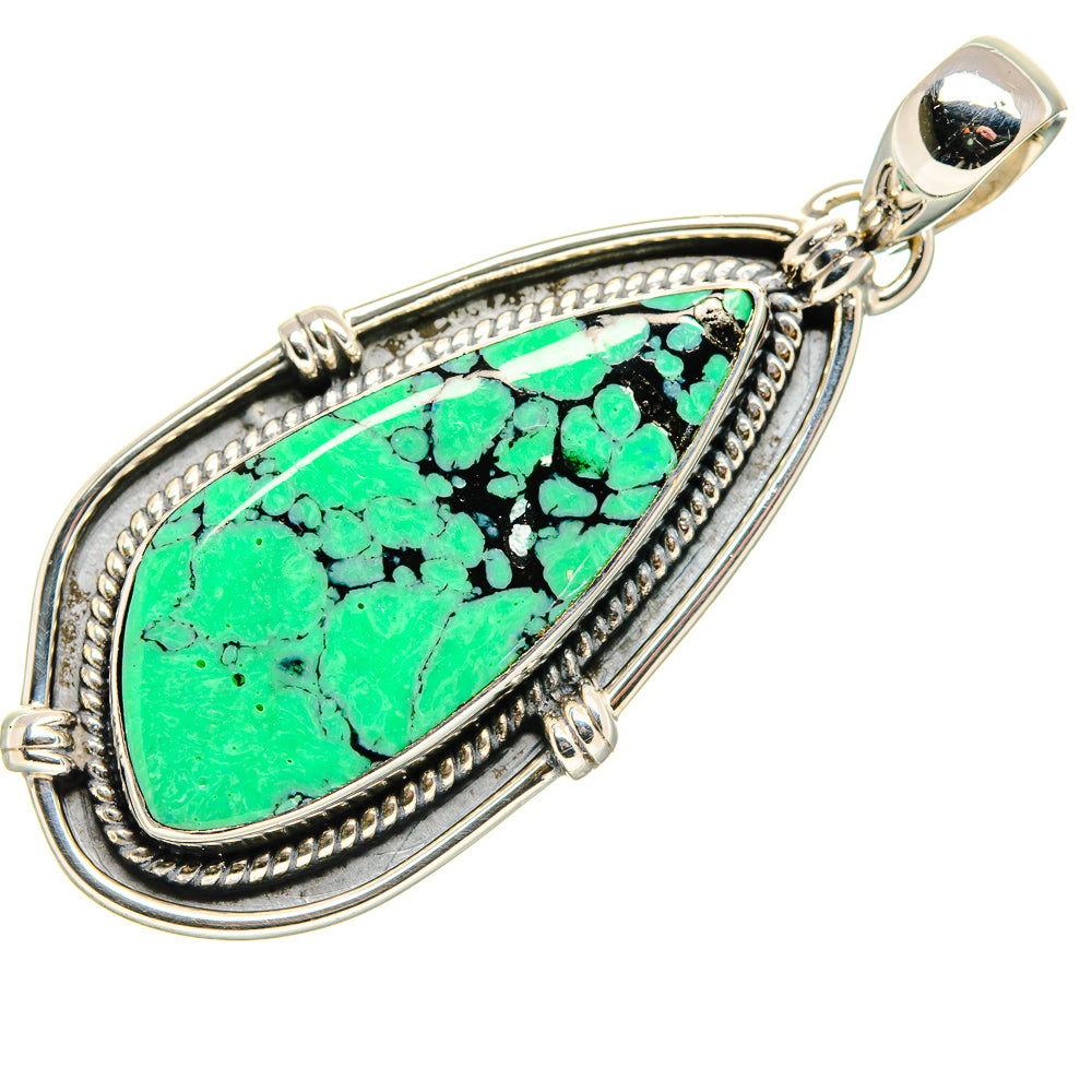 Tibetan Turquoise Pendants handcrafted by Anasilvercos - PD36261 - Photo 2