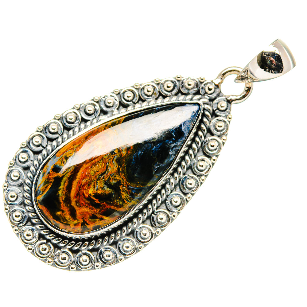 Golden Pietersite Pendants handcrafted by Anasilvercos - PD36262 - Photo 2