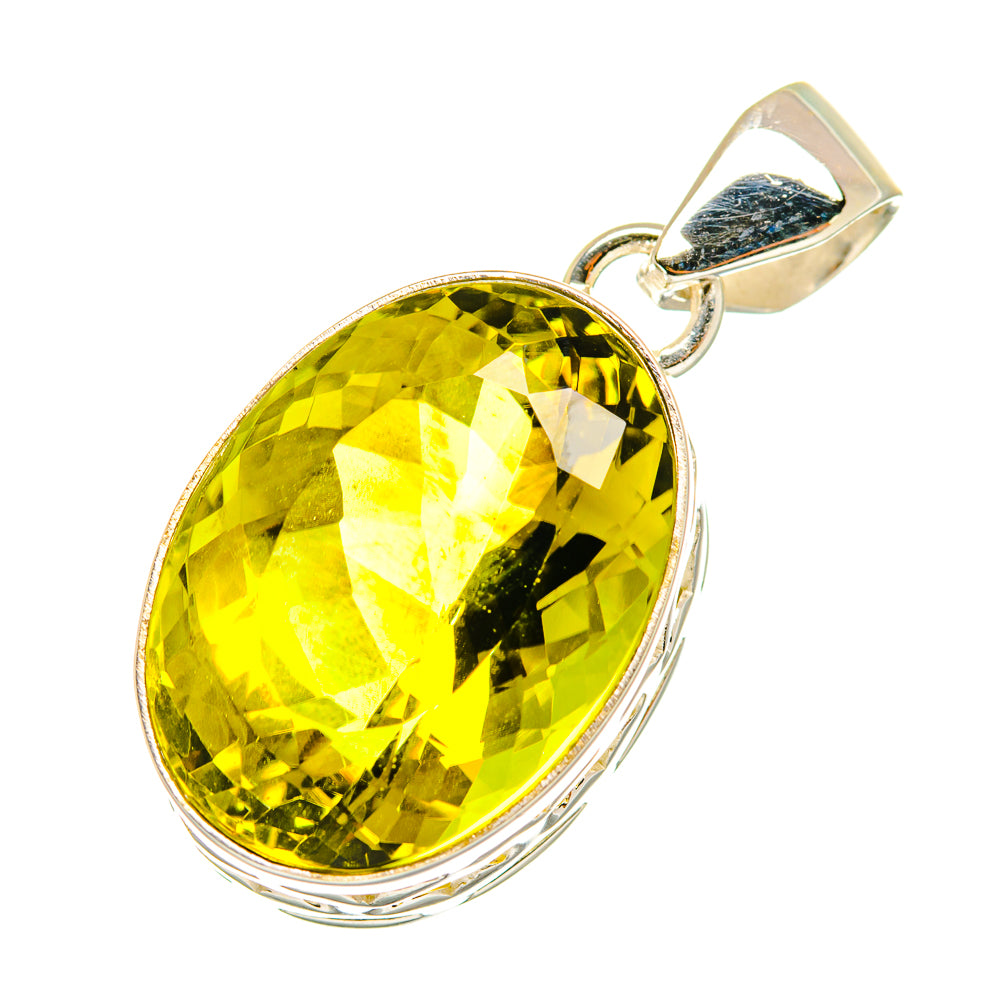Olive Quartz Pendants handcrafted by Anasilvercos - PD3629