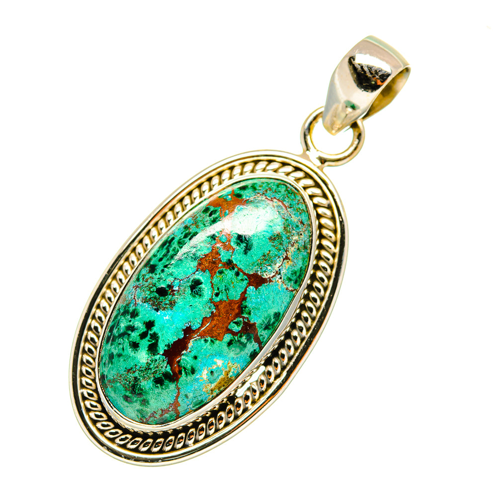 Chrysocolla Pendants handcrafted by Anasilvercos - PD3640