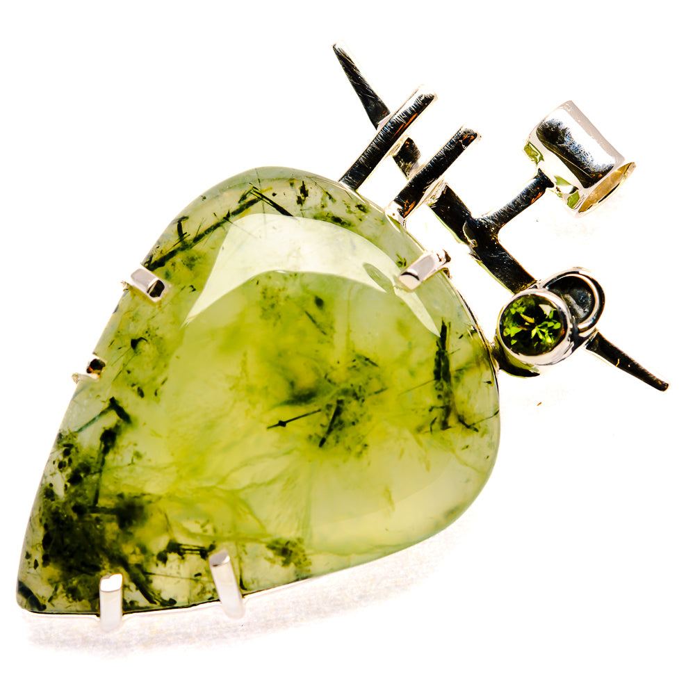 Prehnite, Peridot, Rainbow Moonstone Pendants handcrafted by Anasilvercos - PD36421 - Photo 2