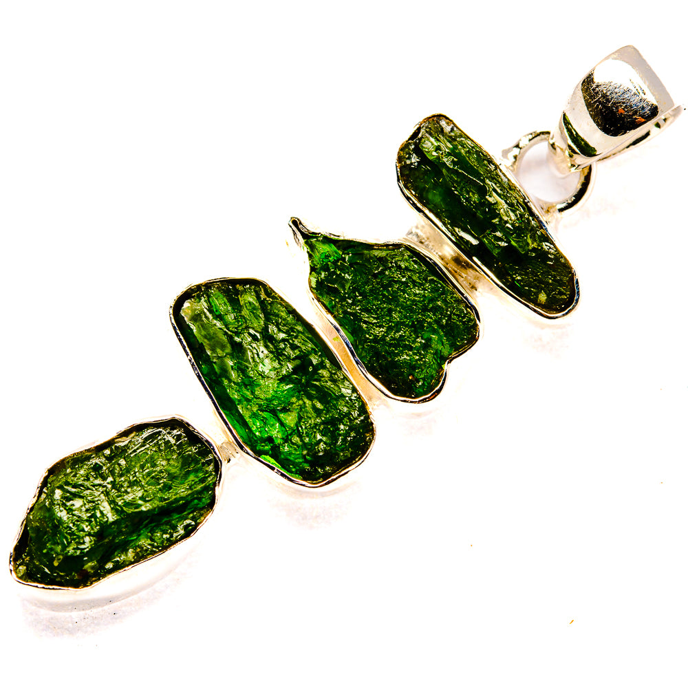 Chrome Diopside Pendants handcrafted by Anasilvercos - PD36448 - Photo 2