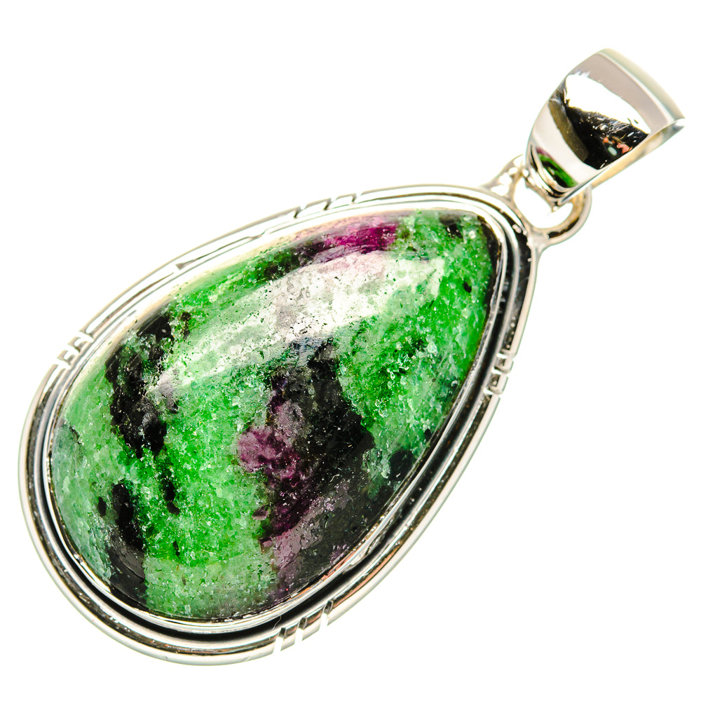 Ruby Zoisite Pendants handcrafted by Anasilvercos - PD36479 - Photo 2