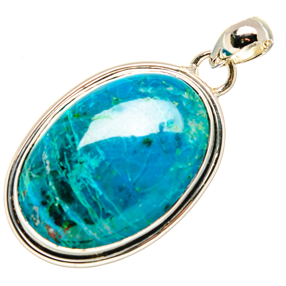Chrysocolla Pendants handcrafted by Anasilvercos - PD36500 - Photo 2