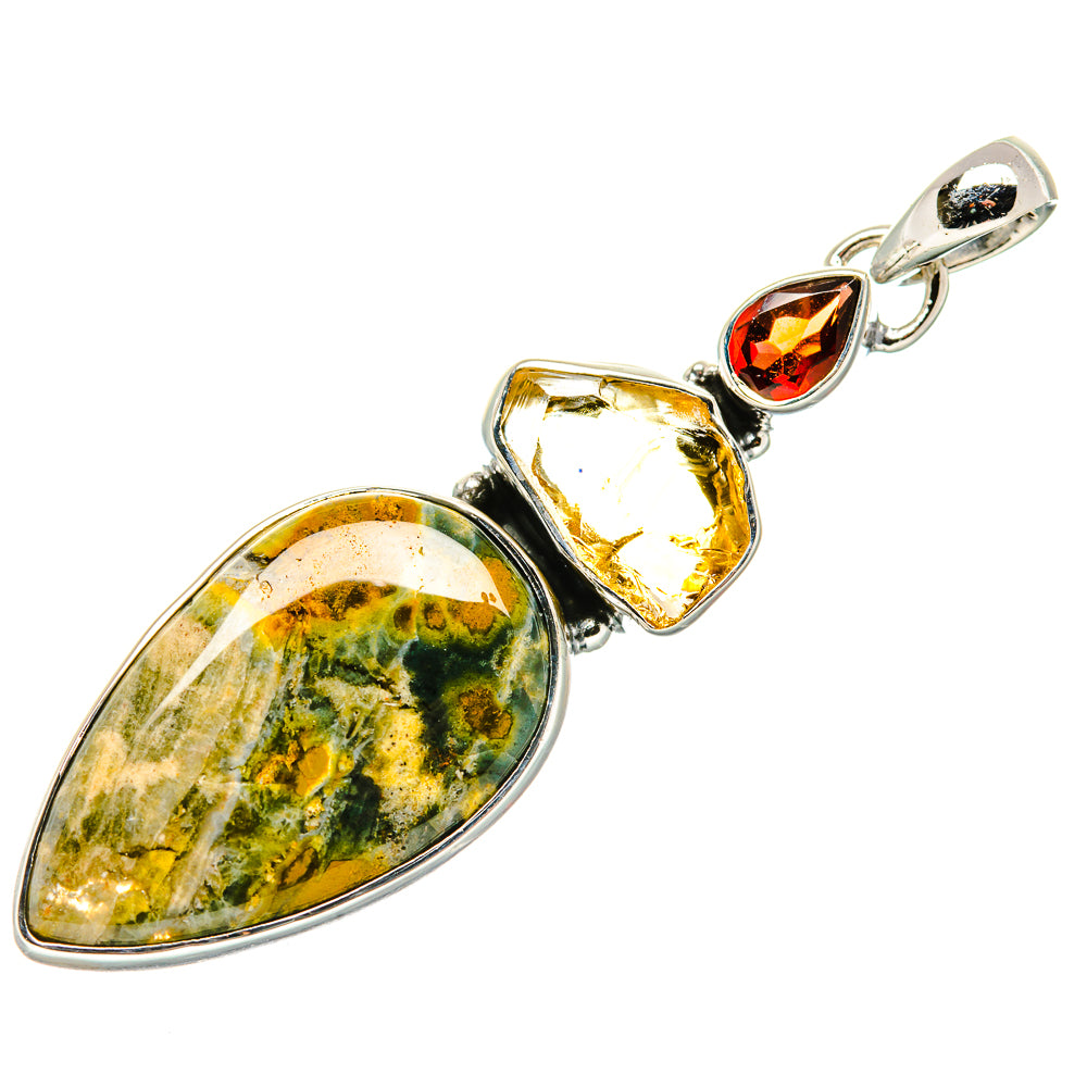 Rainforest Jasper Pendants handcrafted by Anasilvercos - PD36506 - Photo 2
