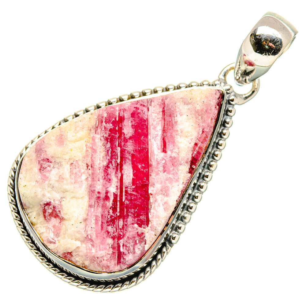 Pink Tourmaline In Quartz Pendants handcrafted by Anasilvercos - PD36507 - Photo 2
