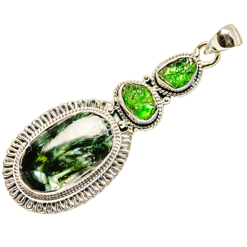 Seraphinite Pendants handcrafted by Anasilvercos - PD36521 - Photo 2