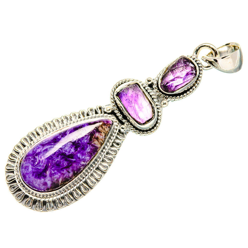 Charoite Pendants handcrafted by Anasilvercos - PD36525 - Photo 2