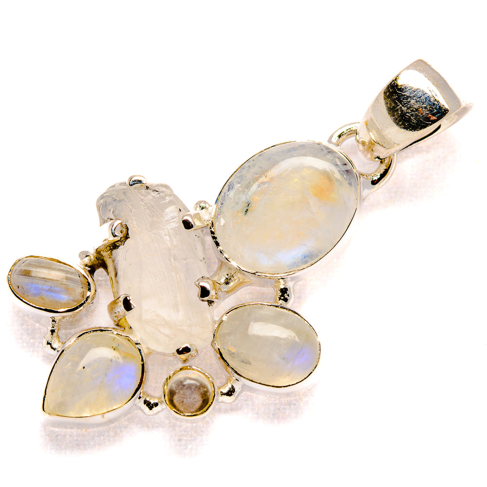 Rainbow Moonstone Pendants handcrafted by Anasilvercos - PD36543 - Photo 2