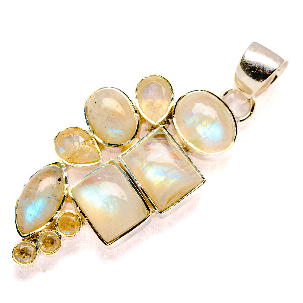 Rainbow Moonstone Pendants handcrafted by Anasilvercos - PD36549 - Photo 2
