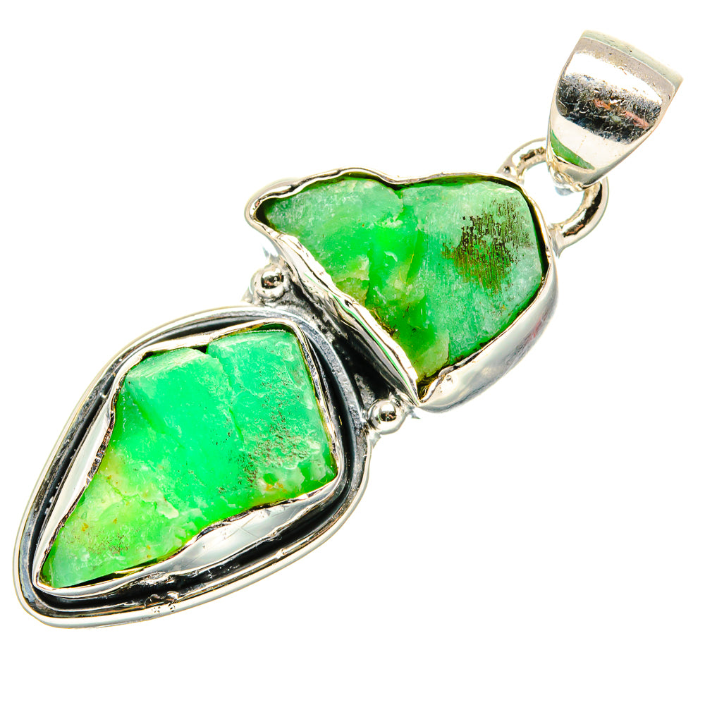 Chrysoprase Pendants handcrafted by Anasilvercos - PD36574 - Photo 2