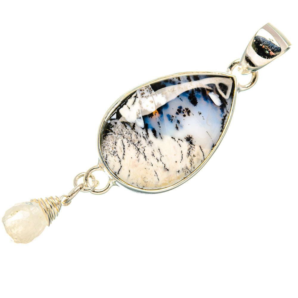 Dendritic Opal Pendants handcrafted by Anasilvercos - PD36583 - Photo 2