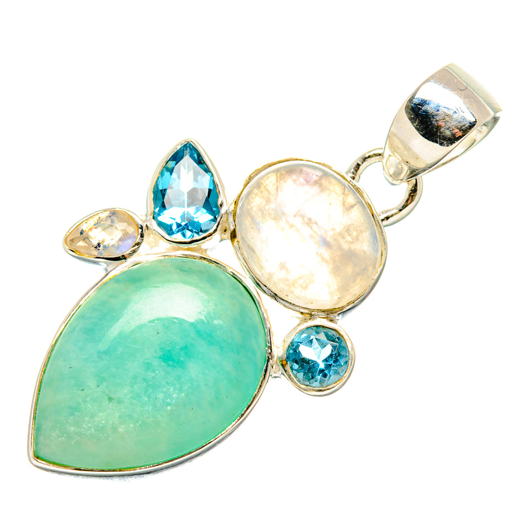 Amazonite Pendants handcrafted by Anasilvercos - PD36591 - Photo 2