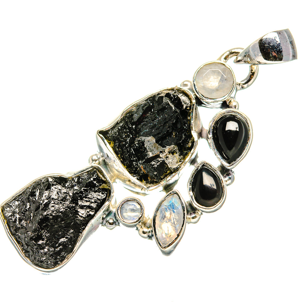 Black Tourmaline Pendants handcrafted by Anasilvercos - PD36606 - Photo 2
