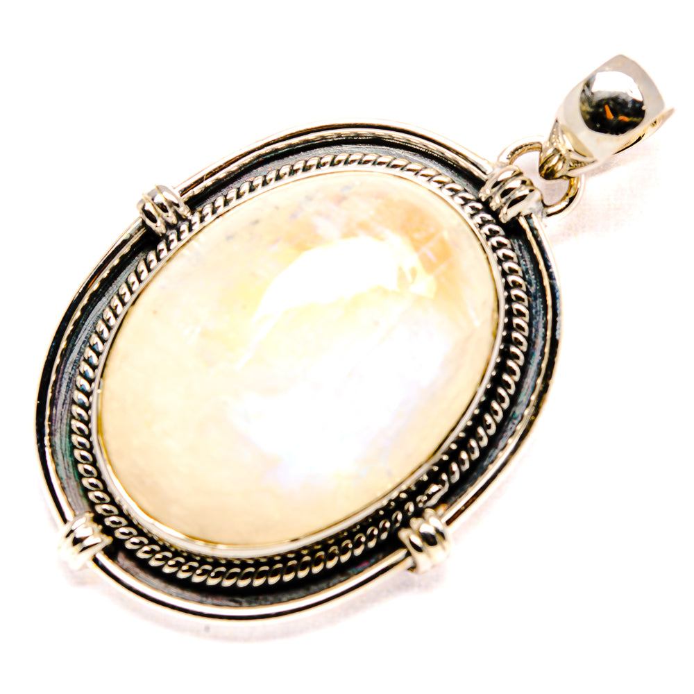 Rainbow Moonstone Pendants handcrafted by Anasilvercos - PD36615 - Photo 2