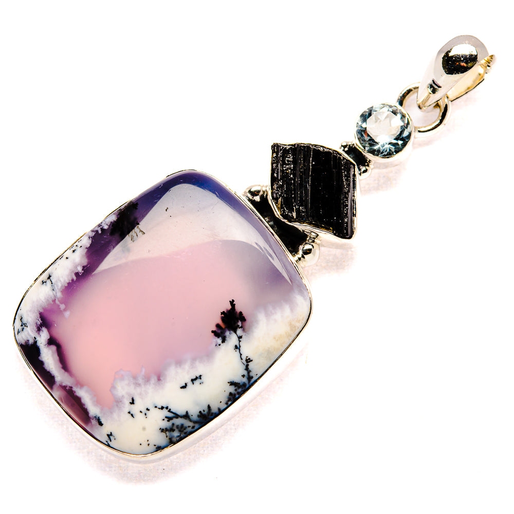 Dendritic Opal Pendants handcrafted by Anasilvercos - PD36619 - Photo 2