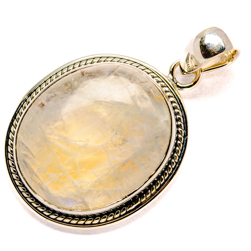 Rainbow Moonstone Pendants handcrafted by Anasilvercos - PD36620 - Photo 2