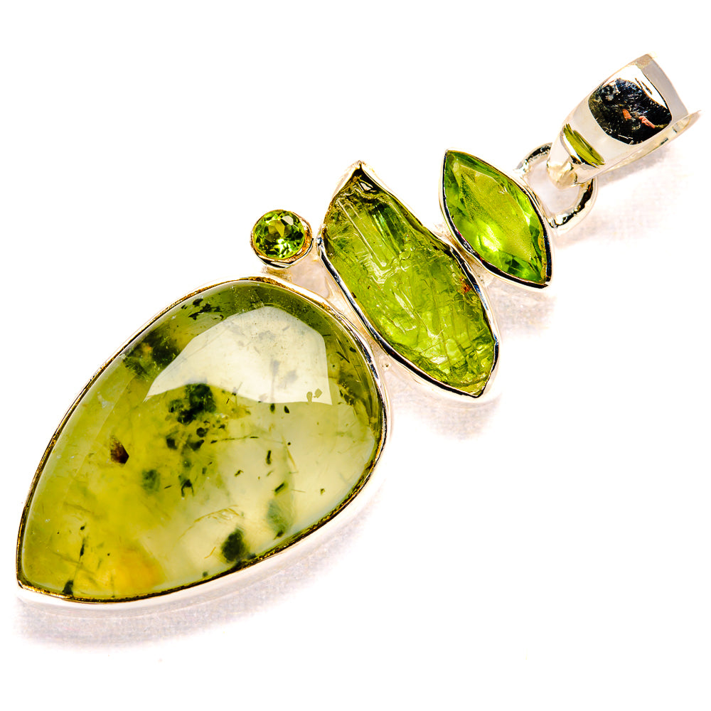 Prehnite Pendants handcrafted by Anasilvercos - PD36625 - Photo 2