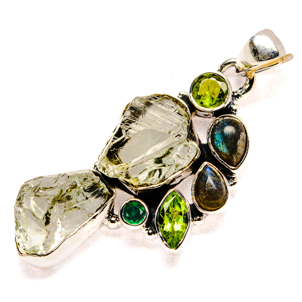 Green Amethyst Pendants handcrafted by Anasilvercos - PD36628 - Photo 2
