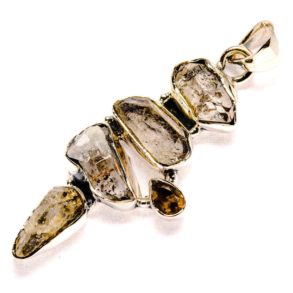 Herkimer Diamond Pendants handcrafted by Anasilvercos - PD36632 - Photo 2
