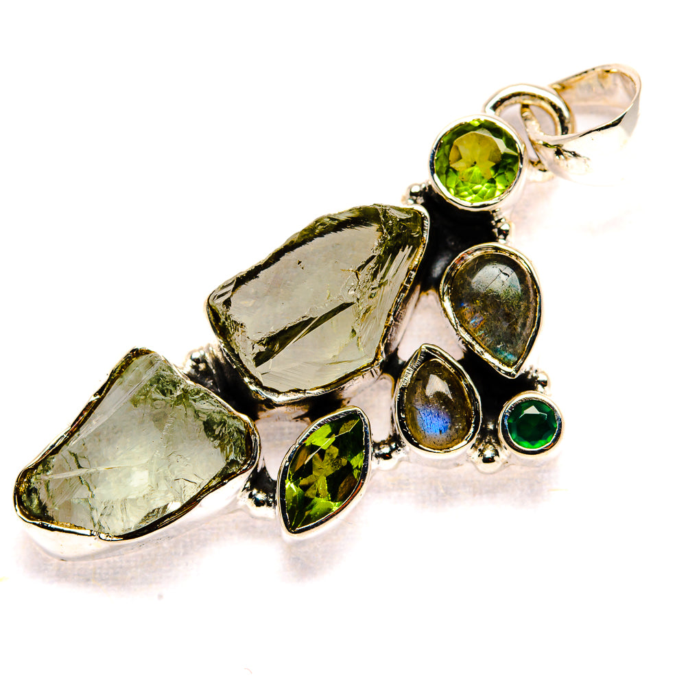 Green Amethyst Pendants handcrafted by Anasilvercos - PD36639 - Photo 2