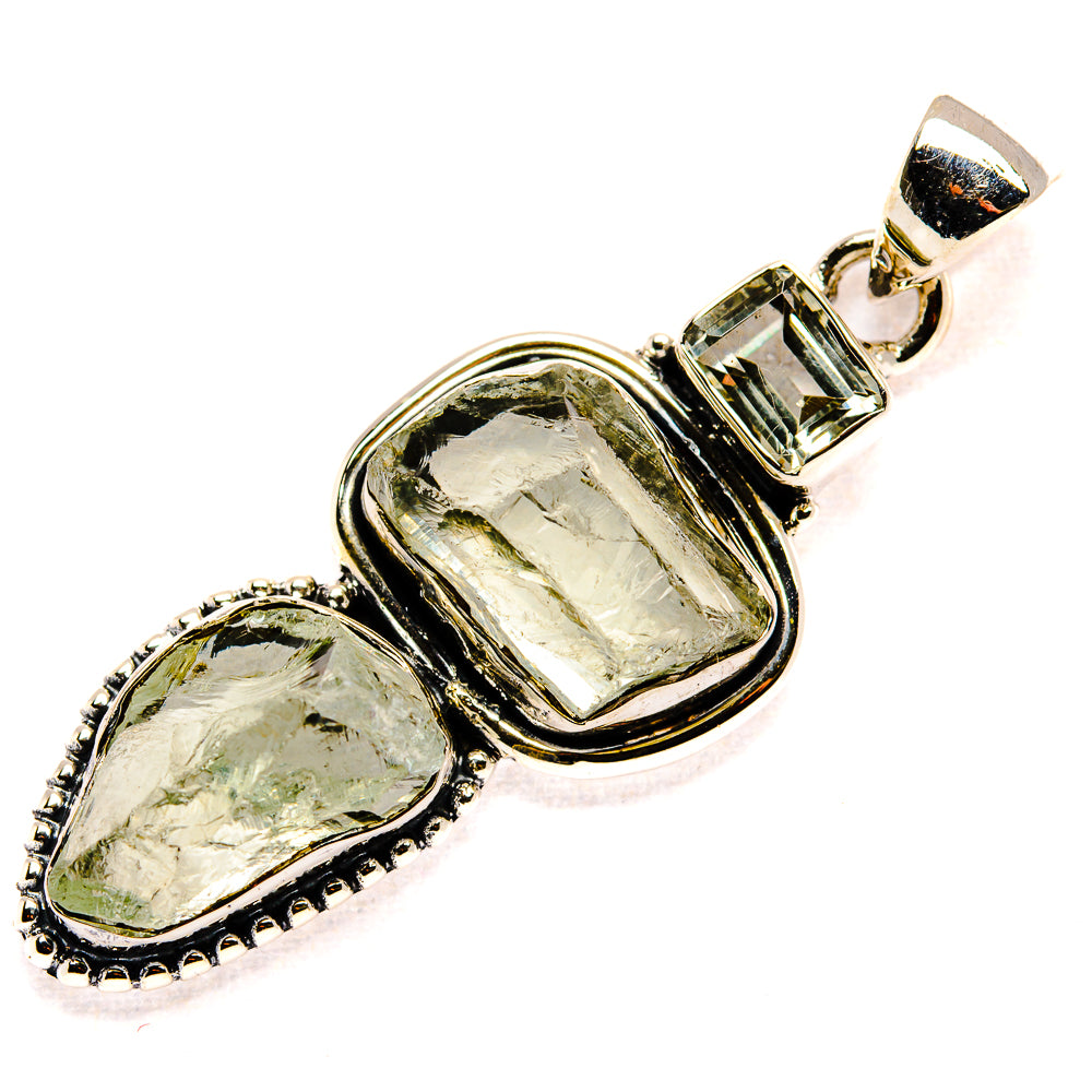 Green Amethyst Pendants handcrafted by Anasilvercos - PD36642 - Photo 2