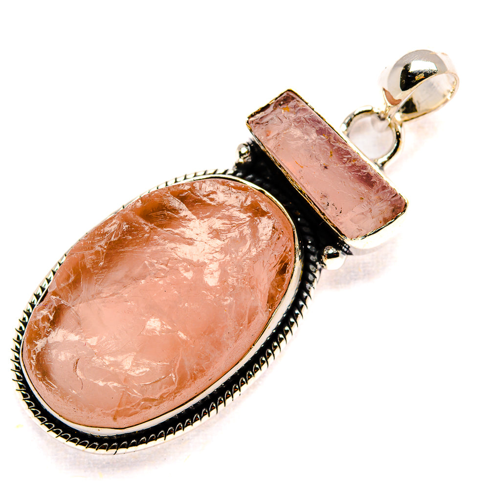Rose Quartz Pendants handcrafted by Anasilvercos - PD36644 - Photo 2