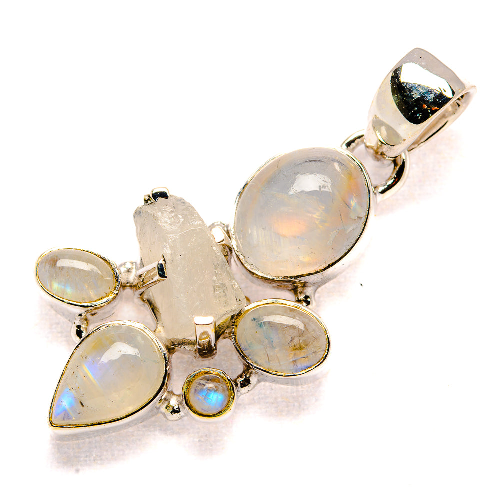 Rainbow Moonstone Pendants handcrafted by Anasilvercos - PD36647 - Photo 2