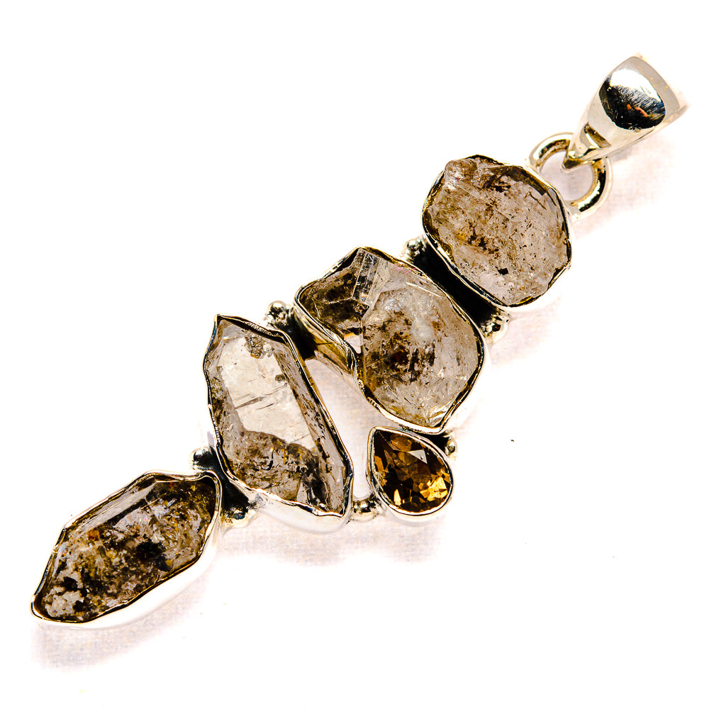 Herkimer Diamond Pendants handcrafted by Anasilvercos - PD36648 - Photo 2
