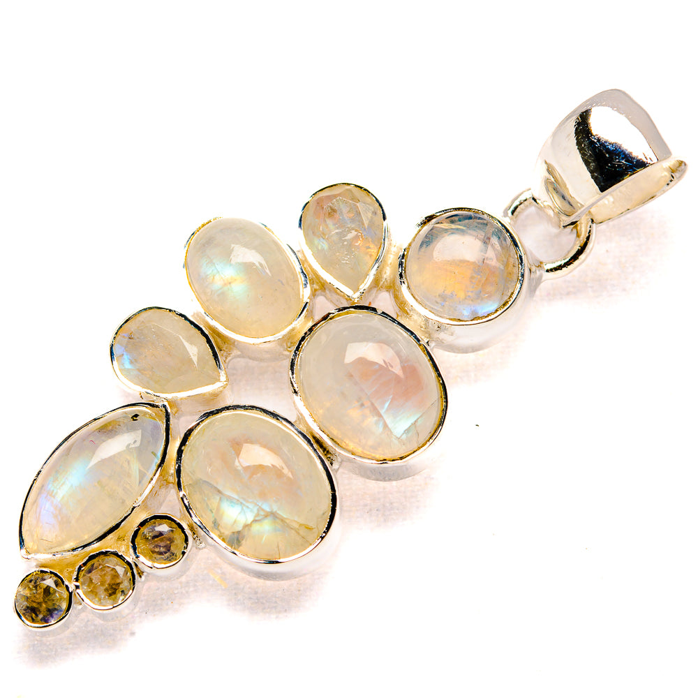 Rainbow Moonstone Pendants handcrafted by Anasilvercos - PD36650 - Photo 2