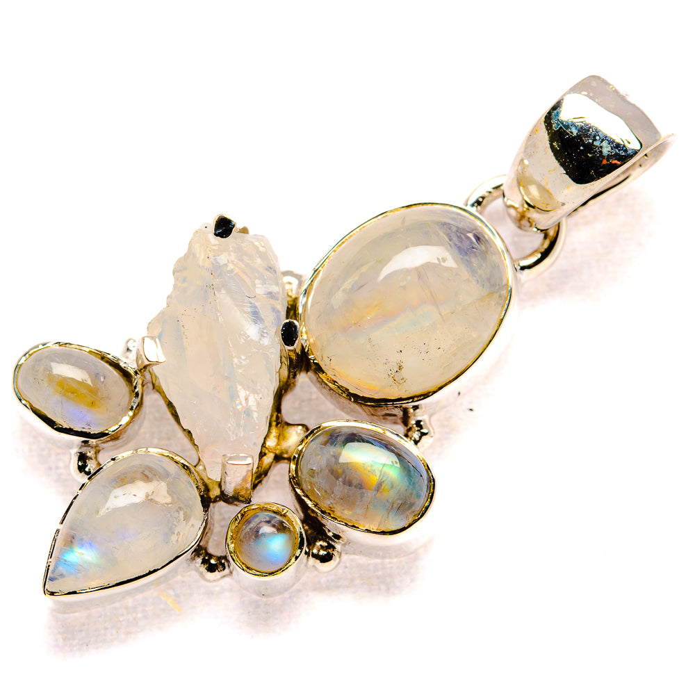 Rainbow Moonstone Pendants handcrafted by Anasilvercos - PD36654 - Photo 2