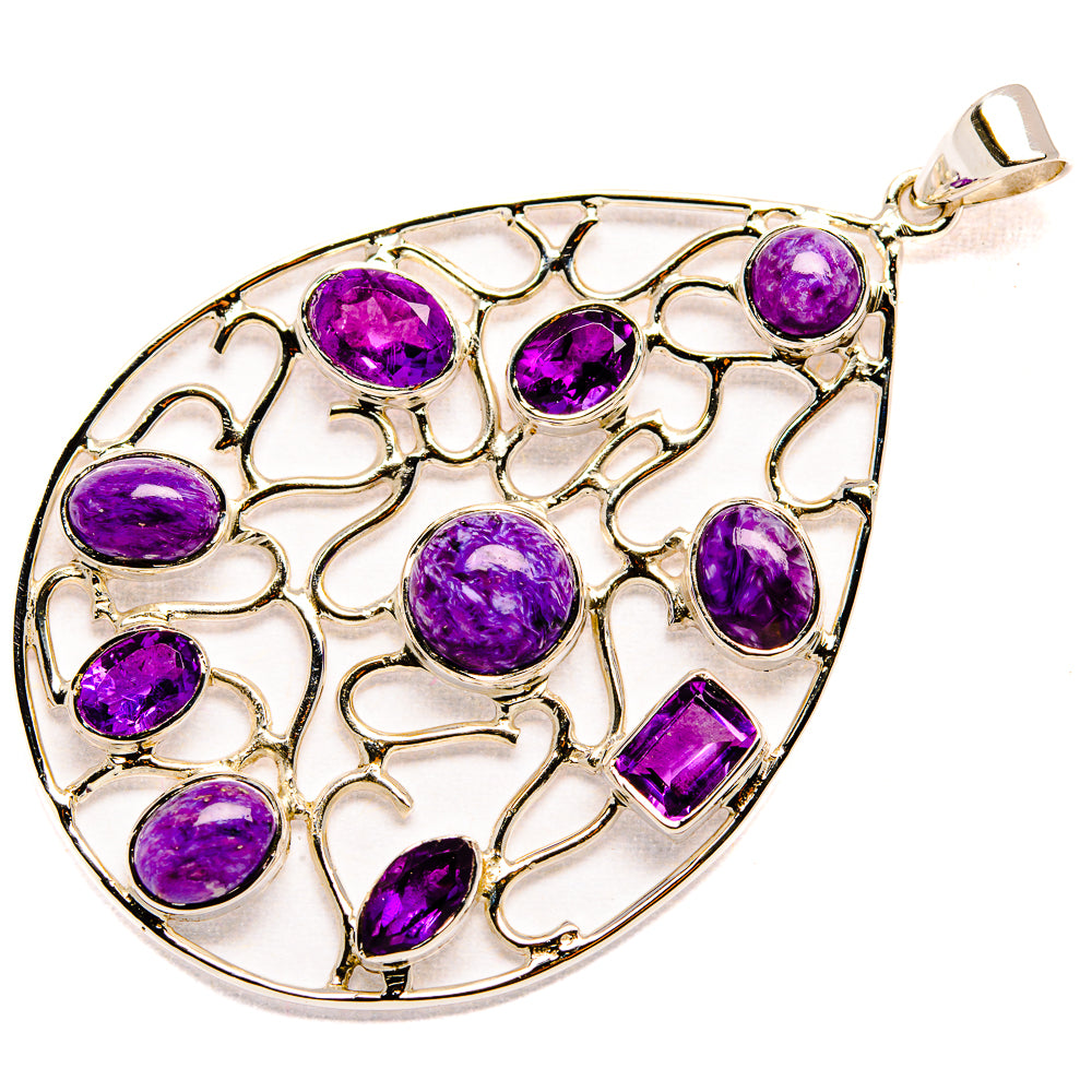 Charoite Pendants handcrafted by Anasilvercos - PD36701 - Photo 2