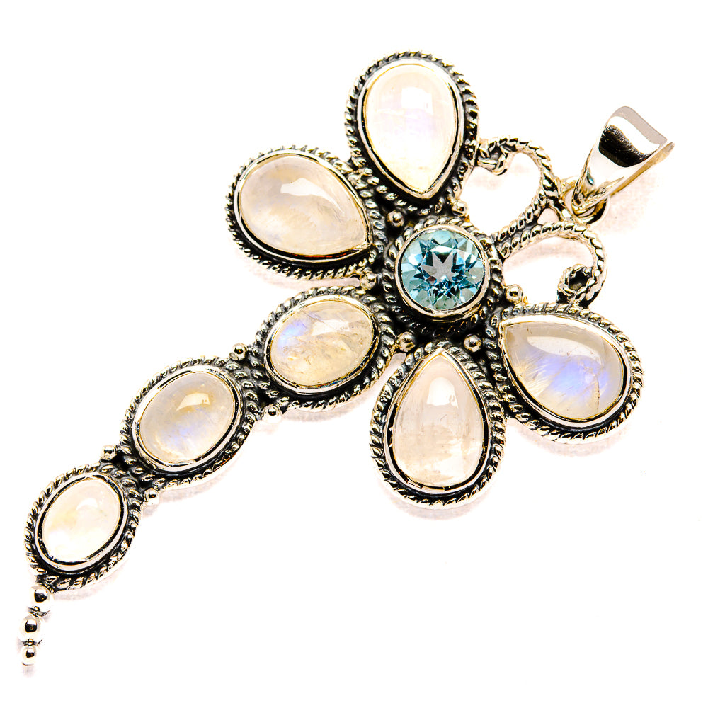 Rainbow Moonstone Pendants handcrafted by Anasilvercos - PD36708 - Photo 2