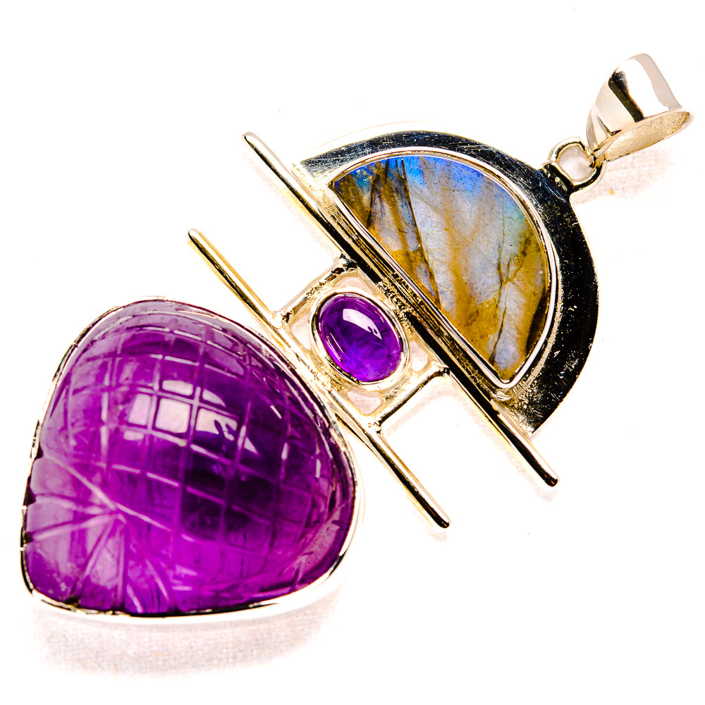 Amethyst Pendants handcrafted by Anasilvercos - PD36719 - Photo 2