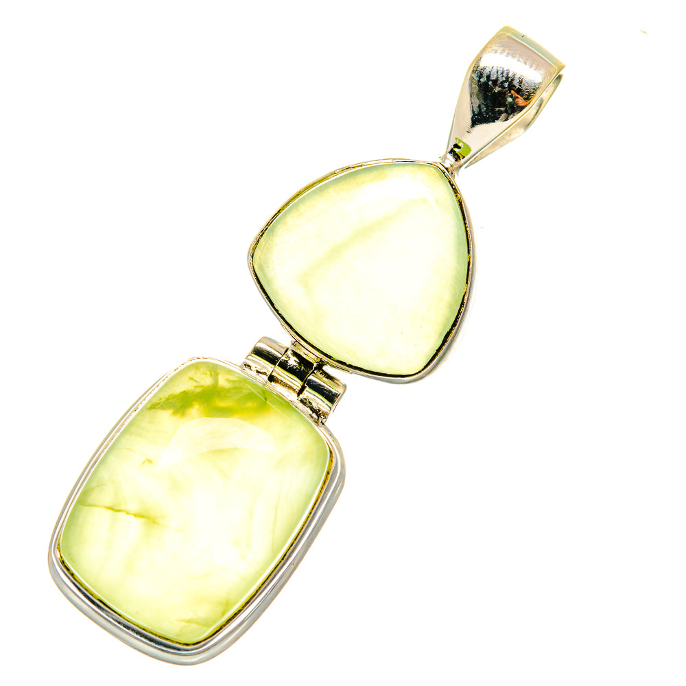 Prehnite Pendants handcrafted by Anasilvercos - PD3688