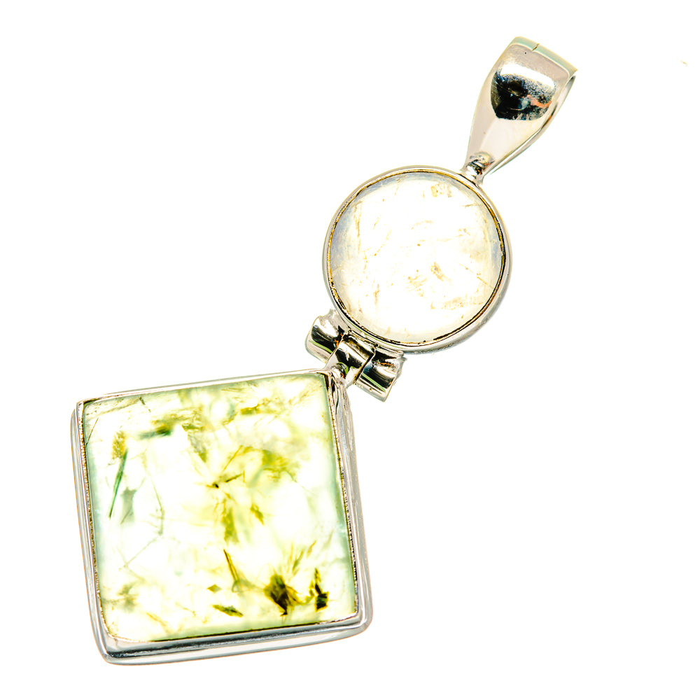 Prehnite Pendants handcrafted by Anasilvercos - PD3691
