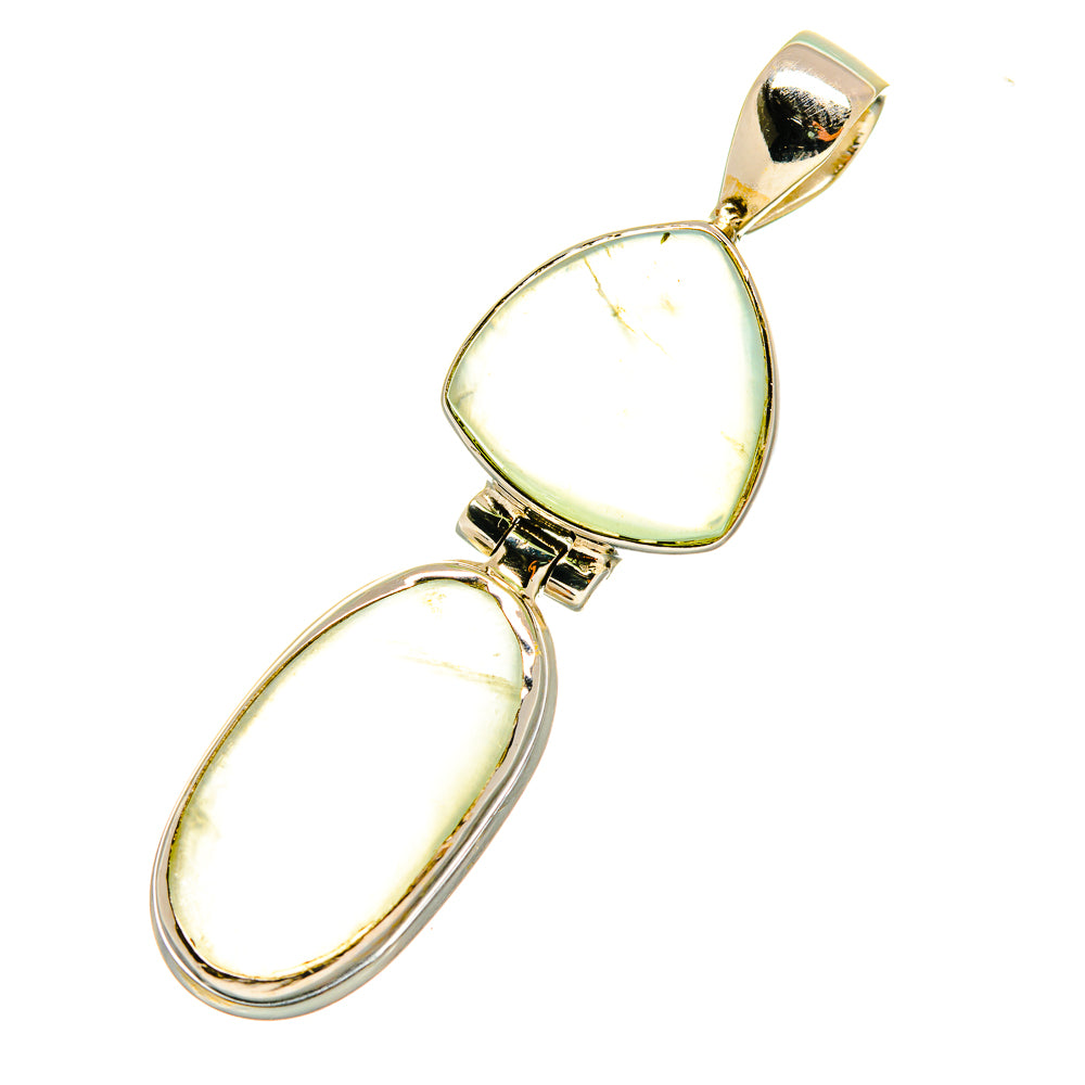 Prehnite Pendants handcrafted by Anasilvercos - PD3692