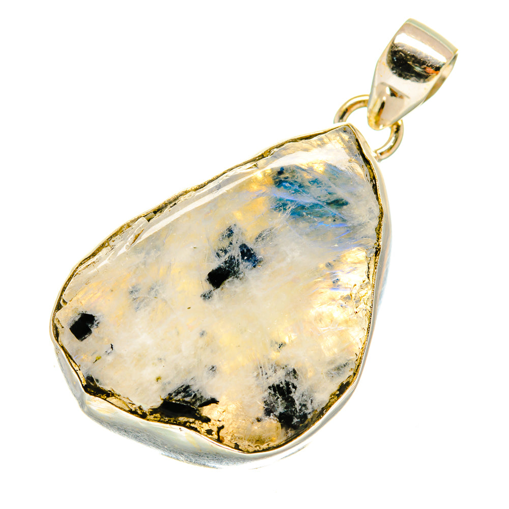 Rainbow Moonstone Pendants handcrafted by Anasilvercos - PD3714