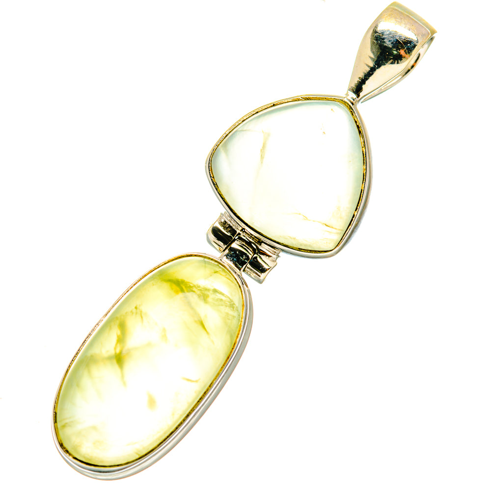 Prehnite Pendants handcrafted by Anasilvercos - PD3758