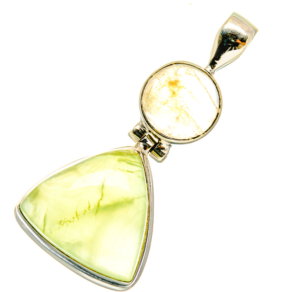 Prehnite Pendants handcrafted by Anasilvercos - PD3759