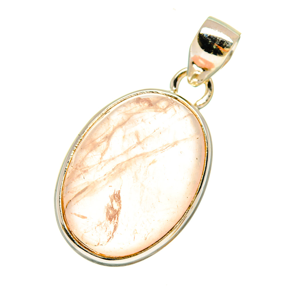 Rose Quartz Pendants handcrafted by Anasilvercos - PD3776
