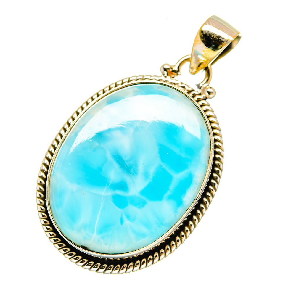Larimar Pendants handcrafted by Anasilvercos - PD3782