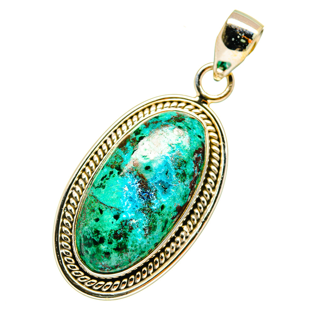 Chrysocolla Pendants handcrafted by Anasilvercos - PD3787