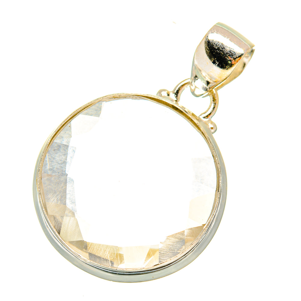 White Quartz Pendants handcrafted by Anasilvercos - PD3792