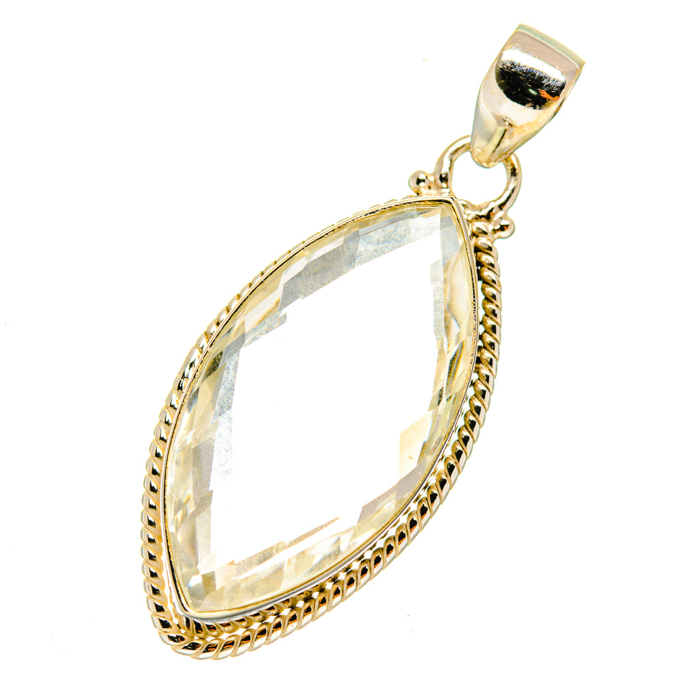 White Quartz Pendants handcrafted by Anasilvercos - PD3799