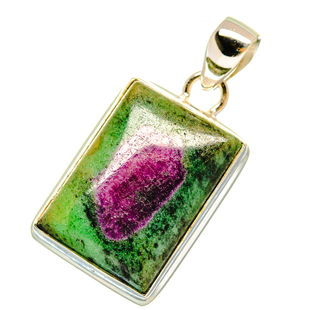 Ruby Zoisite Pendants handcrafted by Anasilvercos - PD3803