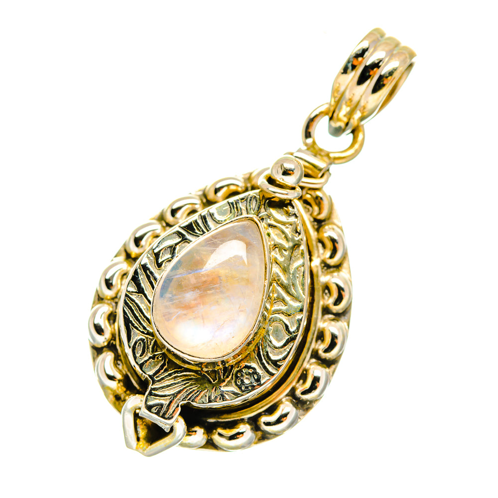 Rainbow Moonstone Pendants handcrafted by Anasilvercos - PD3807
